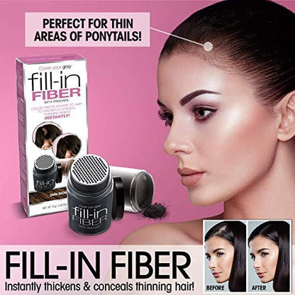 Cover Your Gray Fill In Powder - Medium Brown | Instant Root Touch-Up for Hair