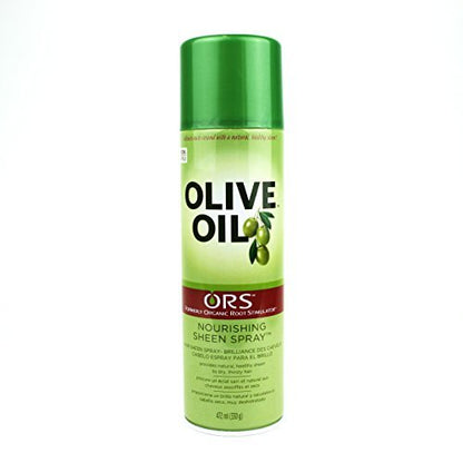 ORS Organic Root Stimulator Olive Oil Sheen Spray - 11.7 oz | Natural Hair Shine & Moisture