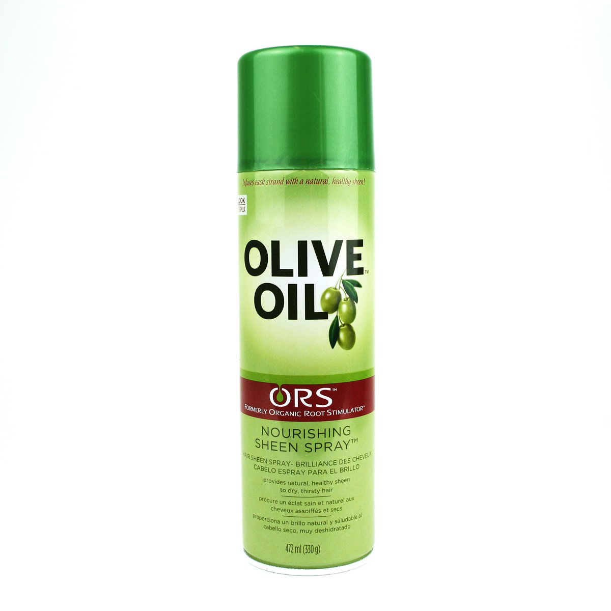 ORS Organic Root Stimulator Olive Oil Sheen Spray - 11.7 oz | Natural Hair Shine & Moisture - görsel 1