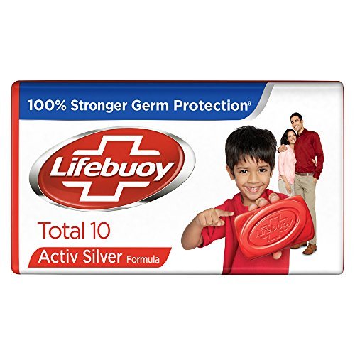 Lifebuoy Total 10 Soap Bar - 125g x 3 Bars - Red | 4.37 oz Each - görsel 2