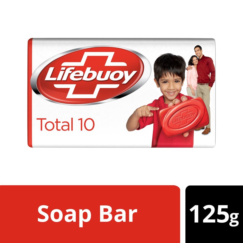 Lifebuoy Total 10 Soap Bar - 125g x 3 Bars - Red | 4.37 oz Each - görsel 3