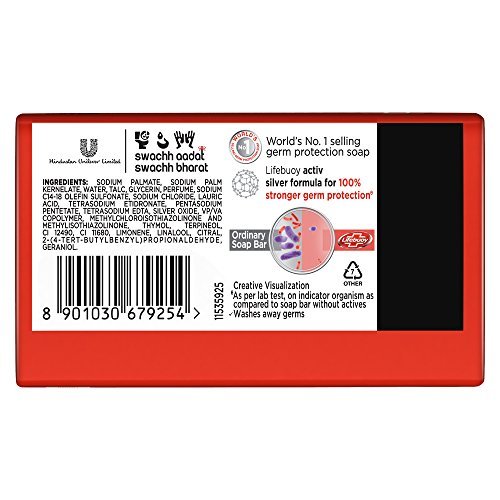 Lifebuoy Total 10 Soap Bar - 125g x 3 Bars - Red | 4.37 oz Each - görsel 6