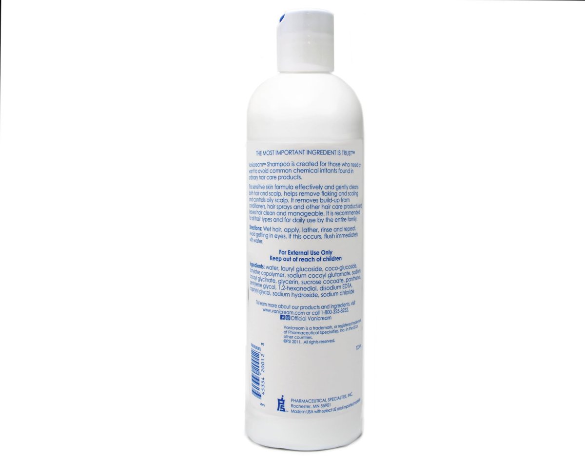 Vanicream Shampoo and Conditioner Set for Sensitive Skin - Dermatologist Tested - 2 Bottles Each (12 Oz) - 4 Total Avelisse