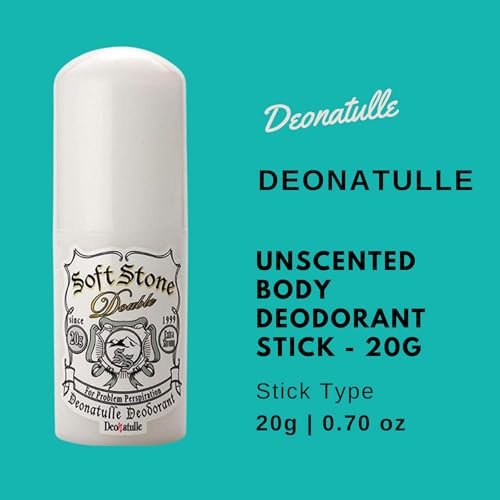 Deonatulle Unscented Body Deodorant Stick - 20g (0.7 oz) - Natural Odor Protection Avelisse