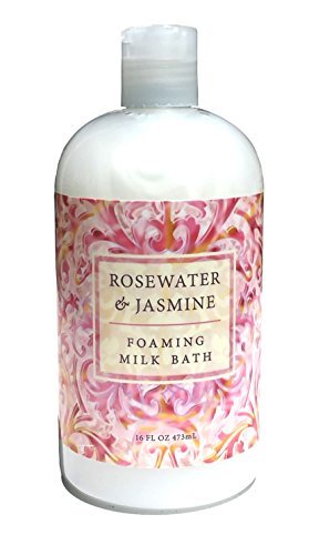 Greenwich Bay Rosewater Jasmine Foaming Milk Bath – 16 oz with Buttermilk, Shea Butter & Cocoa Butter Avelisse