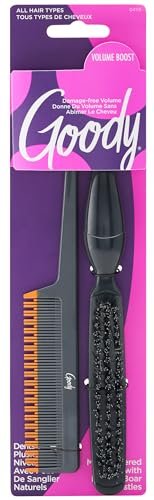 Goody Volume Boost Teasing Brush & Comb Set | Boar Bristle Damage-Free Root Lift & Backcombing Tool for Volumizing & Texture | Works on All Hair Types - görsel 2