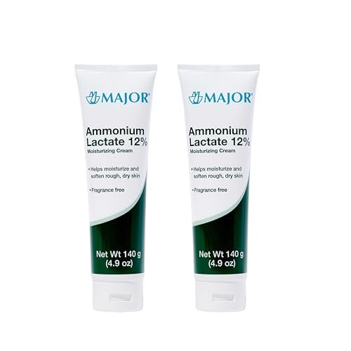 Major Ammonium Lactate 12% Moisturizing Cream – Lactic Acid Cream for Rough, Dry Skin – Fragrance-Free, 4.9 oz (Pack of 2) Avelisse