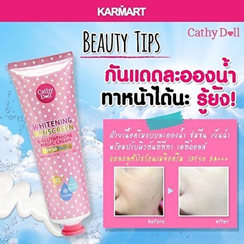 Cathy Doll L-Glutathione Magic Cream SPF 50 Whitening Sunscreen – 138ml - görsel 14