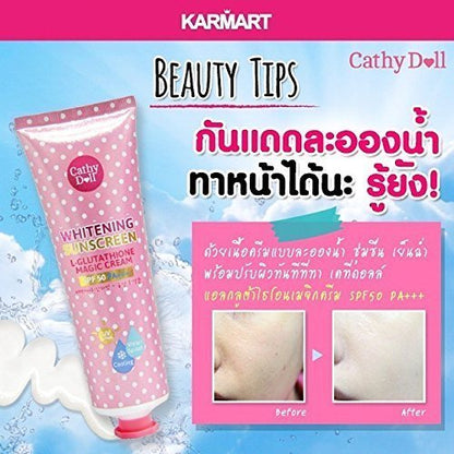 Cathy Doll L-Glutathione Magic Cream SPF 50 Whitening Sunscreen – 138ml