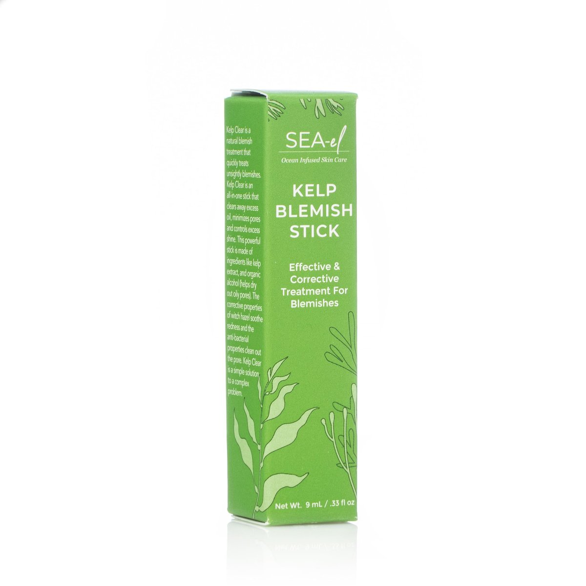 Sea El Kelp Blemish Stick - Acne Spot Treatment with Witch Hazel, Rosemary & Tea Tree Oil for All Skin Types, .33 oz - görsel 5