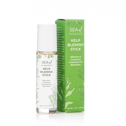 Sea El Kelp Blemish Stick - Acne Spot Treatment with Witch Hazel, Rosemary & Tea Tree Oil for All Skin Types, .33 oz