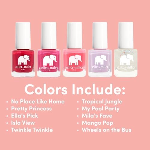 ella+mila Professional Nail Polish Set - 10 Pack Quick Dry, Vegan, Non-Toxic Nail Lacquer (Me Collection) Avelisse