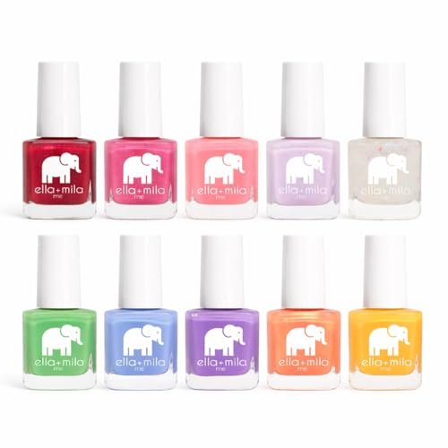 ella+mila Professional Nail Polish Set - 10 Pack Quick Dry, Vegan, Non-Toxic Nail Lacquer (Me Collection) Avelisse