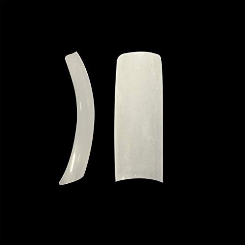 VIVACE Natural Half Moon 550 Acrylic False Gel Nail Tips - 11 Sizes with Clear Plastic Case for Salon & Home Use - görsel 11