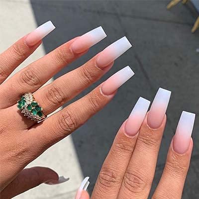 VIVACE Natural Half Moon 550 Acrylic False Gel Nail Tips - 11 Sizes with Clear Plastic Case for Salon & Home Use - görsel 14