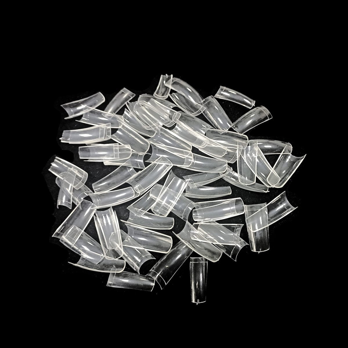 VIVACE Natural Half Moon 550 Acrylic False Gel Nail Tips - 11 Sizes with Clear Plastic Case for Salon & Home Use - görsel 12