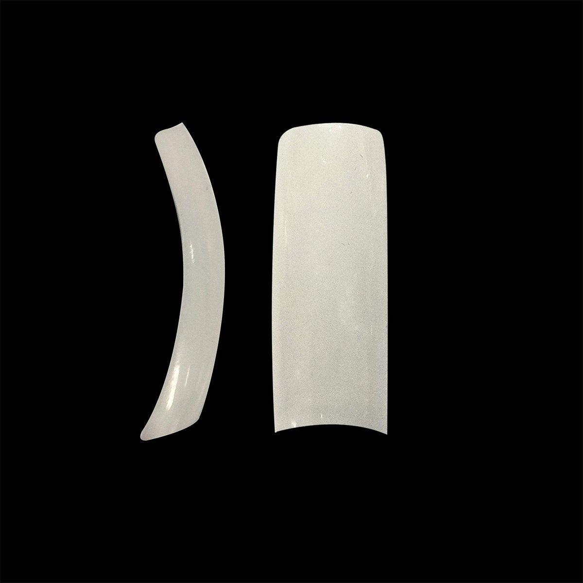 VIVACE Natural Half Moon 550 Acrylic False Gel Nail Tips - 11 Sizes with Clear Plastic Case for Salon & Home Use - görsel 10