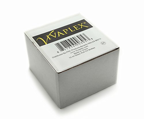 Vivaplex 24 Clear 10 ml Glass Roll on Perfume Bottles with 3 ml Dropper Avelisse