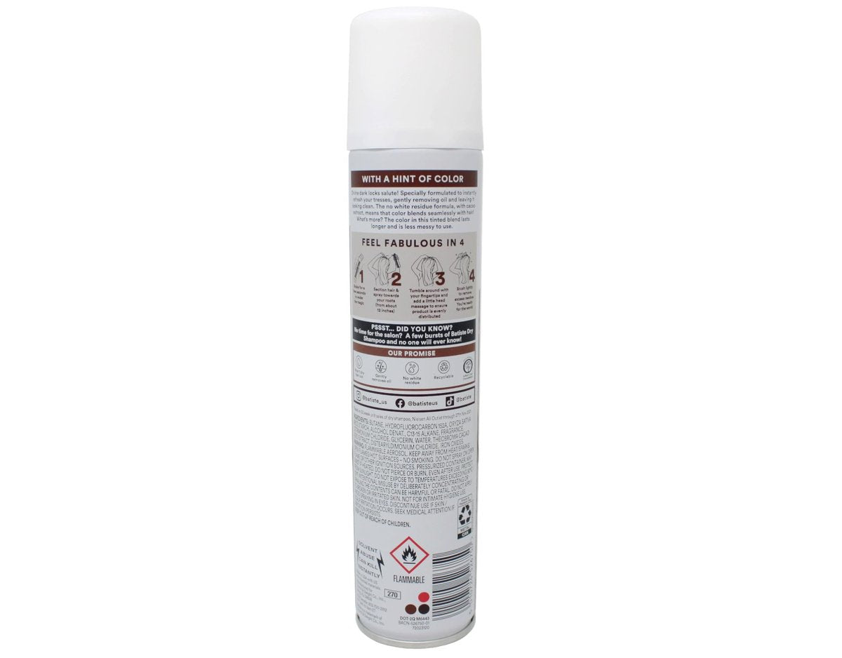 Batiste Dry Shampoo for Dark Hair - 3.81 oz (Pack of 2) | Refreshing No-Wash Hair Care Avelisse