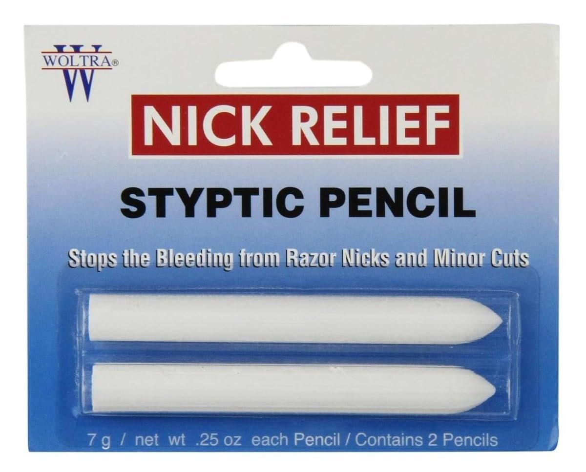 Nick Relief Styptic Pencil Twin Pack – Fast Blood Stopper for Minor Cuts & Nicks - görsel 1