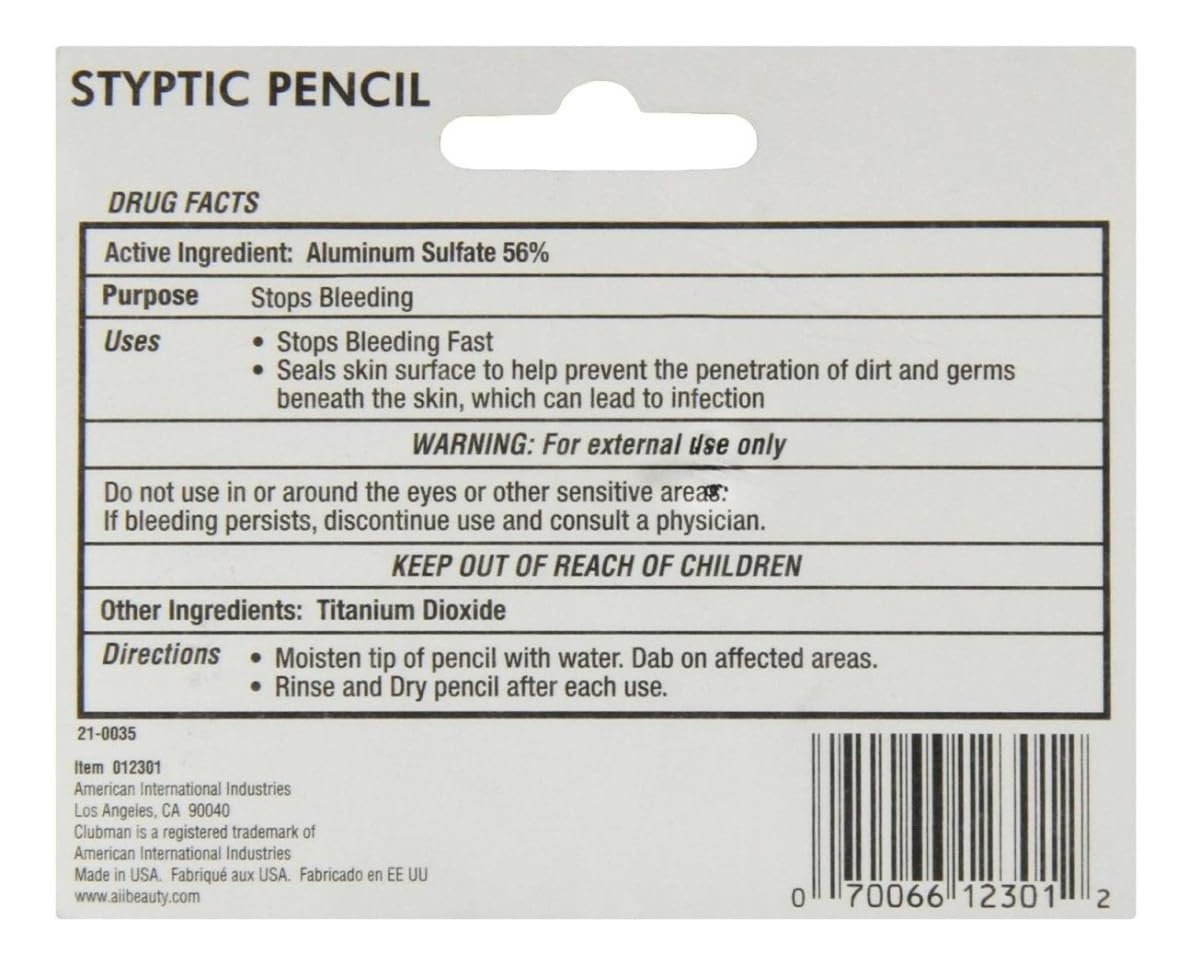 Nick Relief Styptic Pencil Twin Pack – Fast Blood Stopper for Minor Cuts & Nicks - görsel 3