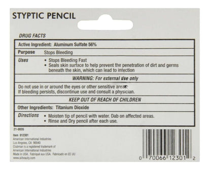 Nick Relief Styptic Pencil Twin Pack – Fast Blood Stopper for Minor Cuts & Nicks