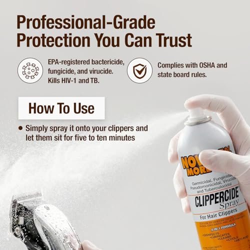 Clippercide Disinfectant Spray 15 oz (354ml) - 2 Pack for Professional & Home Use Avelisse