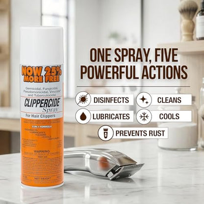Clippercide Disinfectant Spray 15 oz (354ml) - 2 Pack for Professional & Home Use Avelisse