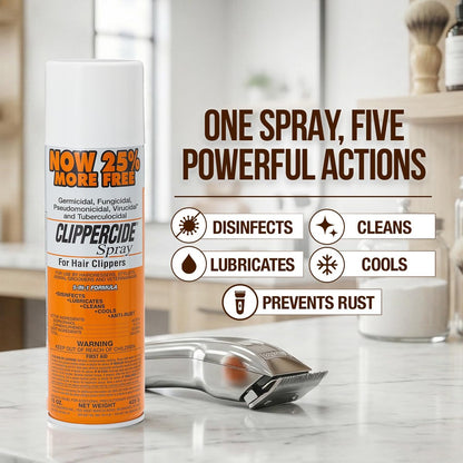 Clippercide Disinfectant Spray 15 oz (354ml) - 2 Pack for Professional & Home Use Avelisse