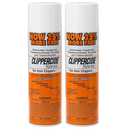Clippercide Disinfectant Spray 15 oz (354ml) - 2 Pack for Professional & Home Use Avelisse