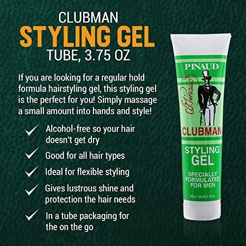 Clubman Styling Gel for Men – Firm Hold, – Weight: 200 grams total – Image 8