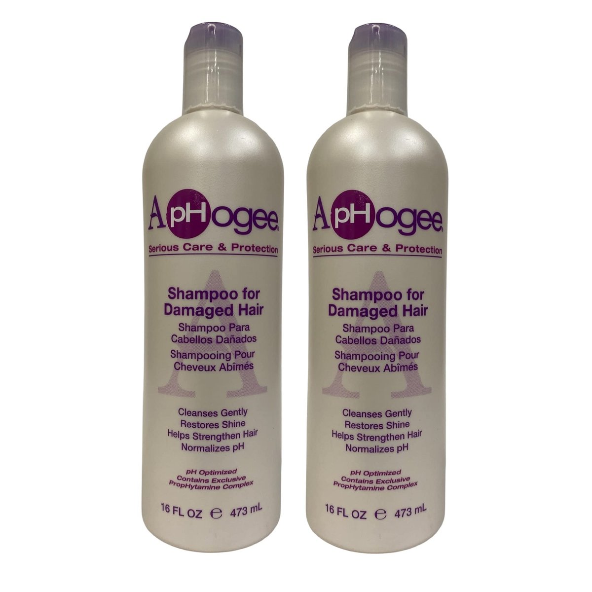 ApHogee Shampoo for Damaged Hair – 16 oz (Pack of 2) - görsel 1