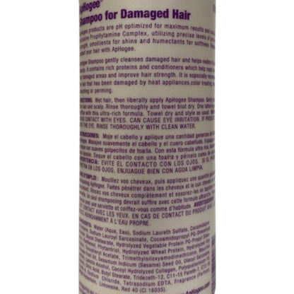 ApHogee Shampoo for Damaged Hair – 16 oz (Pack of 2)