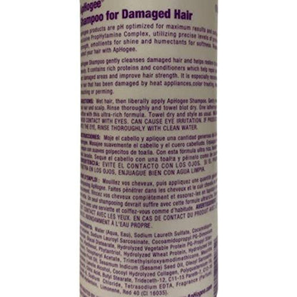 ApHogee Shampoo for Damaged Hair – 16 oz (Pack of 2)