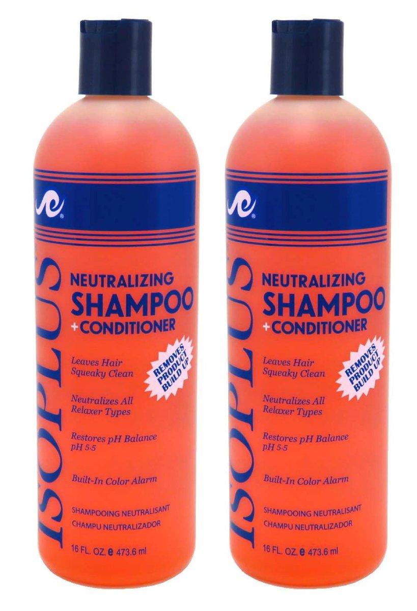 Isoplus Neutralizing Shampoo + Conditioner 16 Ounce (473ml) (2 Pack) - pH Balanced Hair Care Set Avelisse