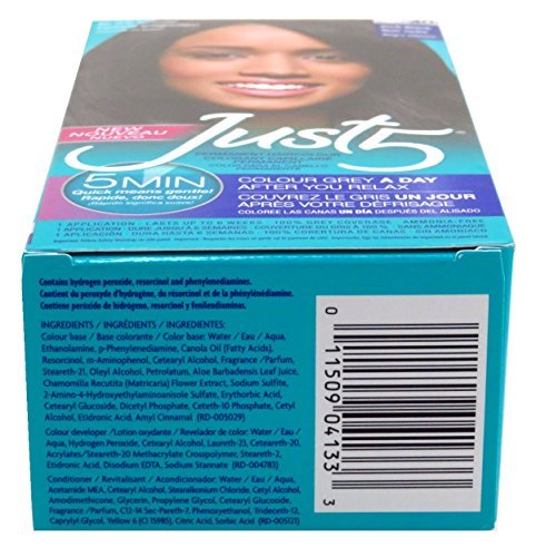 Just 1 Just 5 Color Rich Black J-40 Hair Color (2 Pack) - görsel 6