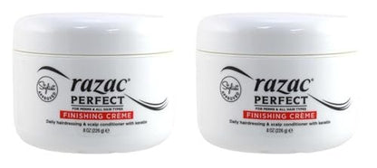 Razac Perfect For Perms Finish Creme 8 Ounce (235ml) (2 Pack) – Styling Cream for Permed Hair Avelisse