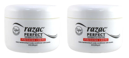 Razac Perfect For Perms Finish Creme 8 Ounce (235ml) (2 Pack) – Styling Cream for Permed Hair Avelisse