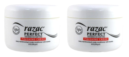 Razac Perfect For Perms Finish Creme 8 Ounce (235ml) (2 Pack) – Styling Cream for Permed Hair Avelisse
