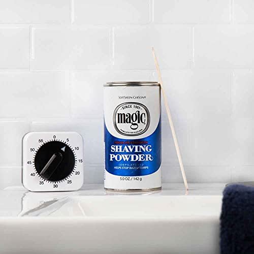 Magic Shaving Powder Blue Regular Strength 5 oz (Pack of 5) – Smooth & Gentle Shave for Sensitive Skin Avelisse