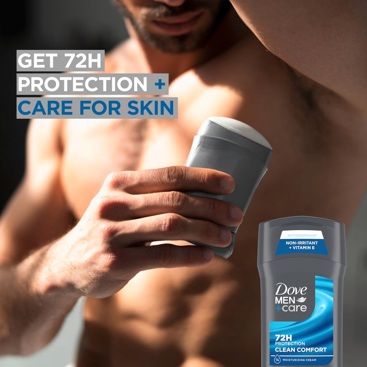 Dove Men+Care Antiperspirant Deodorant Stick Clean Comfort Twin Pack – 72-Hour Sweat & Odor Protection with 1/4 Moisturizing Cream, 2.7 oz Each - görsel 10