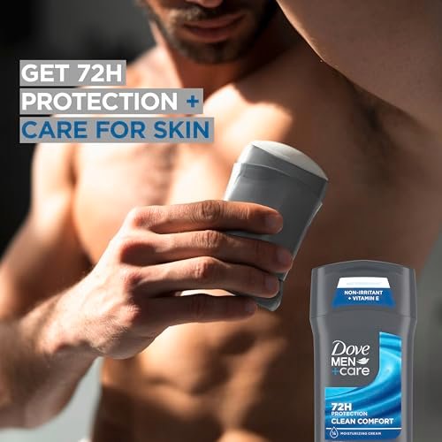 Dove Men+Care Antiperspirant Deodorant Stick Clean Comfort Twin Pack – 72-Hour Sweat & Odor Protection with 1/4 Moisturizing Cream, 2.7 oz Each - görsel 9