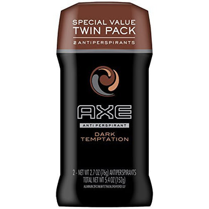 AXE Dark Temptation Antiperspirant Deodorant Stick for Men, 2.7 oz Twin Pack Avelisse