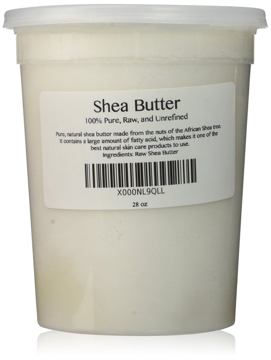 100% Pure Unrefined Raw Shea Butter - 28 oz | African Ghana Shea Nut Moisturizer Avelisse