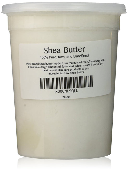 100% Pure Unrefined Raw Shea Butter - 28 oz | African Ghana Shea Nut Moisturizer Avelisse