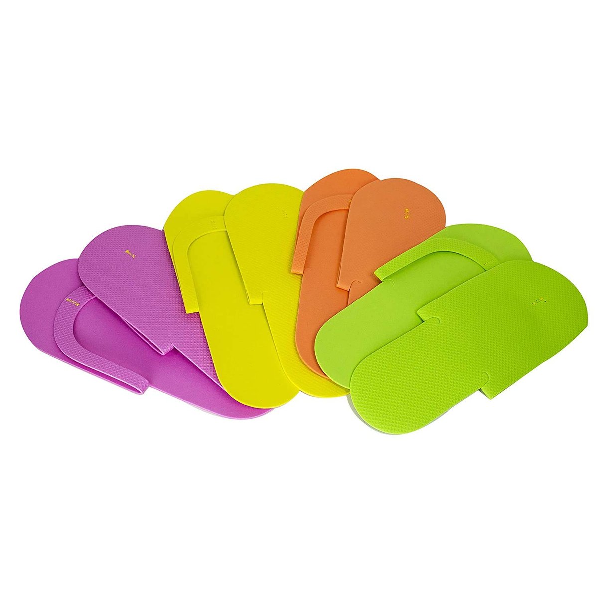 JOVANA 36 Pair Disposable Foam Pedicure Slippers - Multicolor Flip Flops for Salon & Spa Avelisse