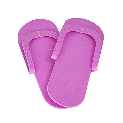 JOVANA 36 Pair Disposable Foam Pedicure Slippers - Multicolor Flip Flops for Salon & Spa Avelisse