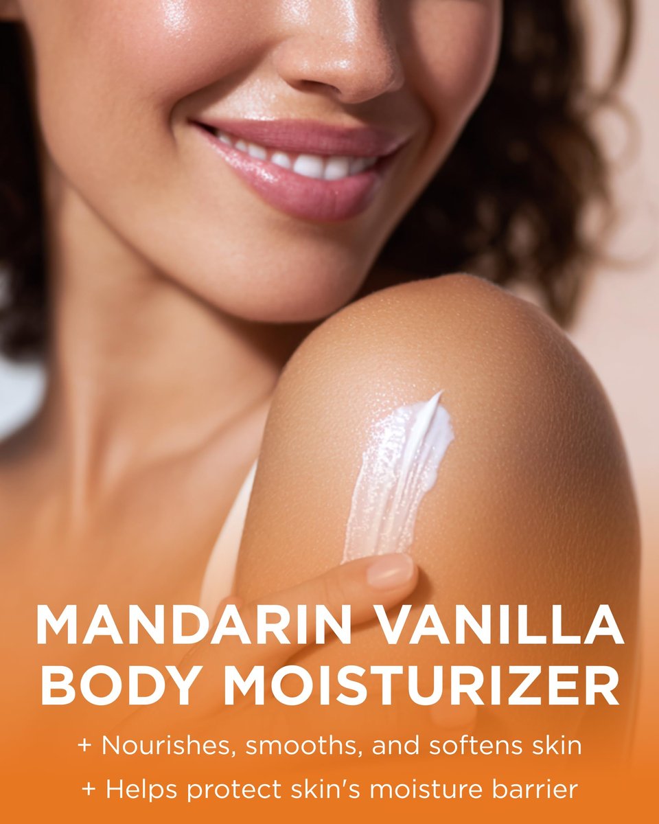 Andalou Naturals Vitalizing Body Lotion Mandarin Vanilla - Hydrating Daily Moisturizer for Dry Skin with Shea Butter, Cocoa Butter, Rose Hip Oil, Argan Oil & Aloe Vera - 8 fl oz - görsel 3