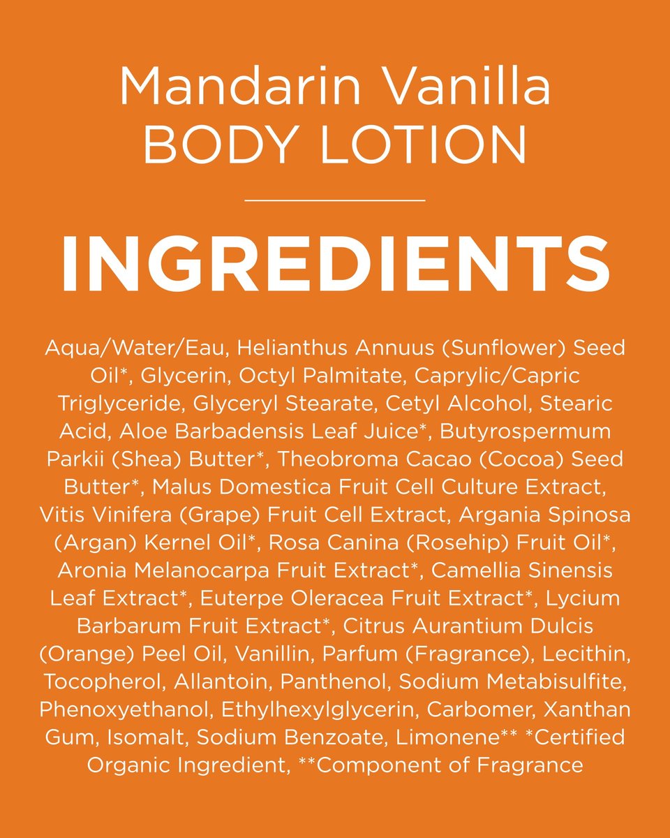 Andalou Naturals Vitalizing Body Lotion Mandarin Vanilla - Hydrating Daily Moisturizer for Dry Skin with Shea Butter, Cocoa Butter, Rose Hip Oil, Argan Oil & Aloe Vera - 8 fl oz - görsel 15
