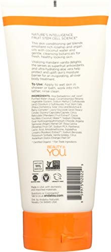 Andalou Naturals Mandarin Vanilla Vitalizing Shower Gel - 8.5 oz - görsel 4